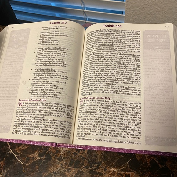 My Creative Bible for Girls, Journaling Bible - ESV - Purple Glitter Hardcover - Picture 16 of 16